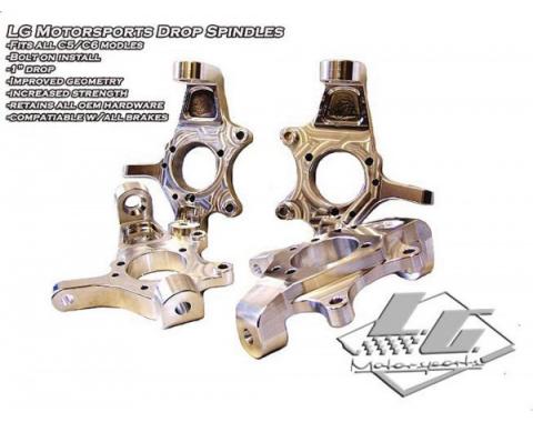 Corvette LG Motorsports Billet Drop Spindles, 1997-2013