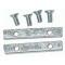 Corvette Lower Windshield Frame Nut Plates, with Screws, 1956-1962