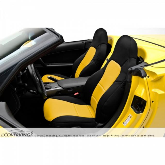 Corvette Z06, ZR1, Grand Sport Coverking Neoprene Seat Cover, With Manual Passenger Seat With Side Airbag, 2012-2013