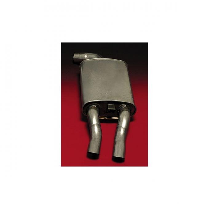 Corvette Muffler, Right, Stock Style, Quiet-Flow, Walker, 1985-1990