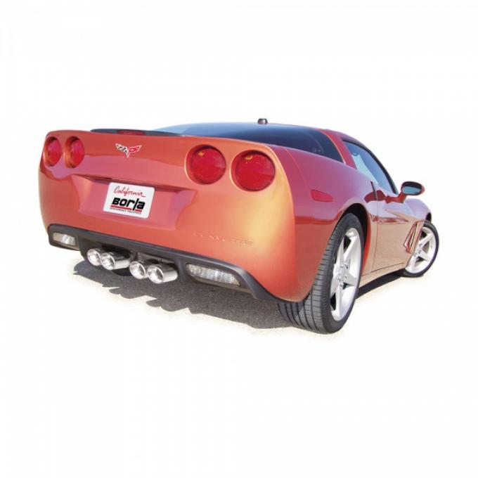 Borla Exhaust System C6 S-Type II Stainless Steel Cat Back Exhaust| 140452 Corvette 2005-2008