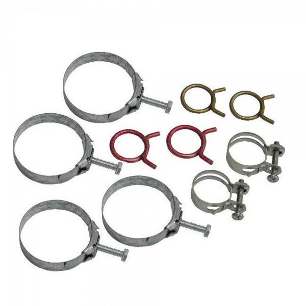 Corvette Clamp Kit, Radiator/Heater Hose, 427 W/O A/C,10 Piece, 1968