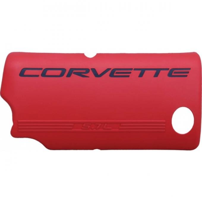 Corvette Fuel Rail Cover, Right, Red, Z06, 1999-2004