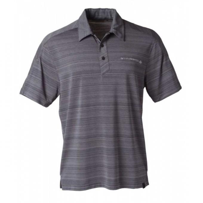 Men's Corvette Stingray Elixir OGIO Petro Gray Polo