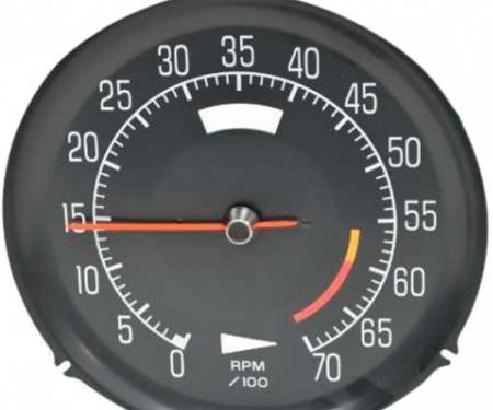 Corvette Tachometer, L82 6000 Red Line, 1975-1977