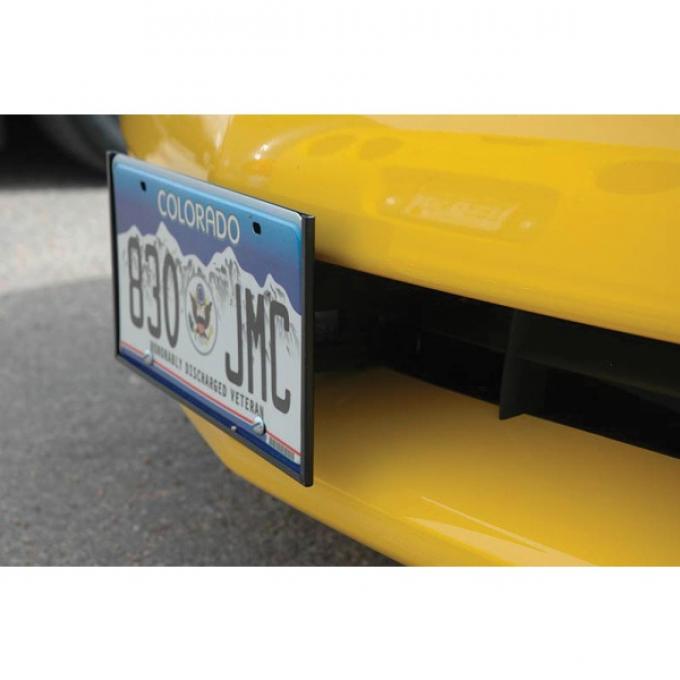 Corvette License Plate Frame, Front, Quick Release, 2005-2013