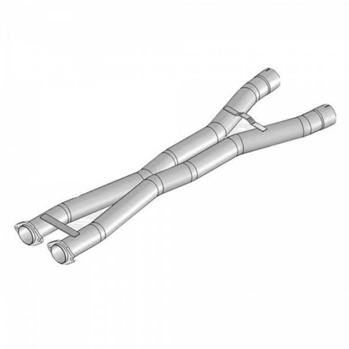 Corvette Corsa 3'' Stainless X-Pipe Without Cats, 2012-2031