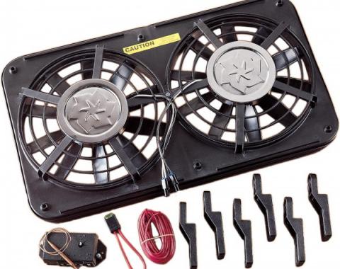 Corvette Dual Electric Radiator Cooling Fan System, 1965-1982