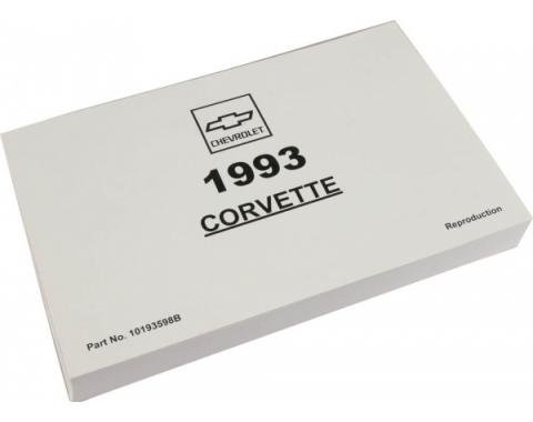 Corvette Owner's Manual, 1993