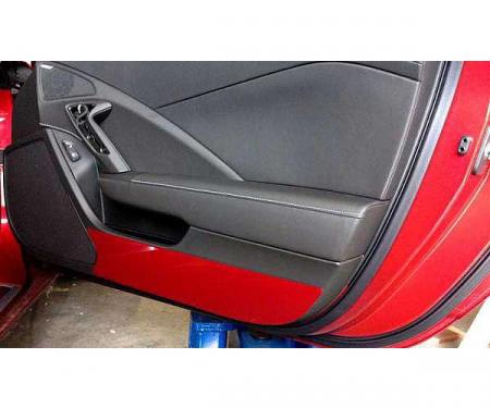 Corvette Painted Body Color Door Kick Plates, 2014-2017