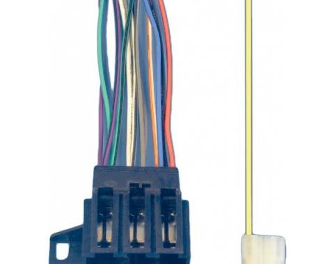 Corvette Radio Wiring Harness & Connector, Late 1977-1987