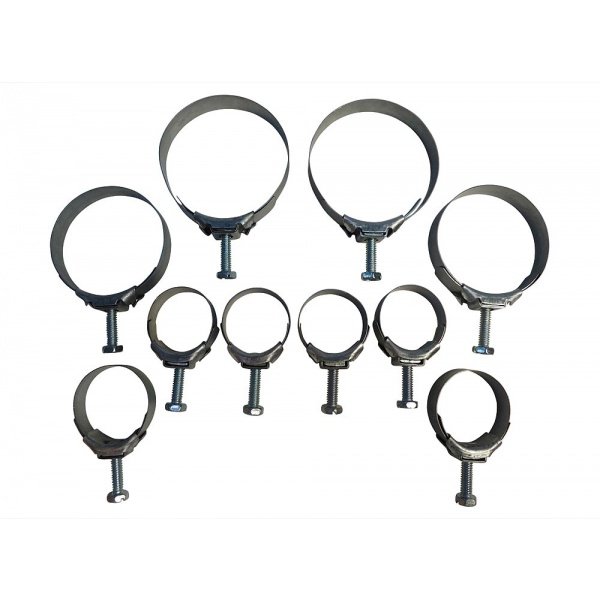 Corvette Radiator/Heater Hose Clamp Kit, For Cars With Air Conditioning