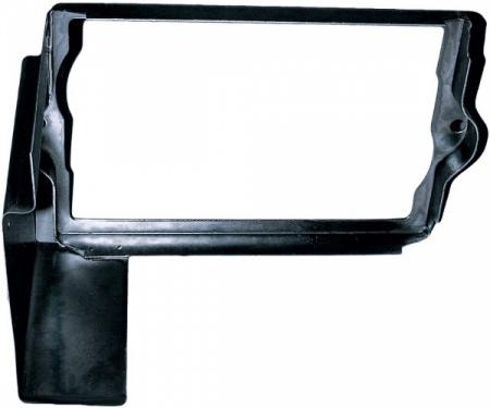 Corvette Battery Tray Shield/Retainer Black, 1963-1966