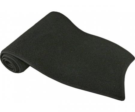 Corvette Dash Mat, Carpeted, Black, CoverKing, 1984-1989