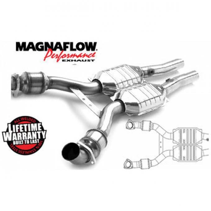 Corvette Y PIpe,Front,Magnaflow,With Cataytic Converters,2004