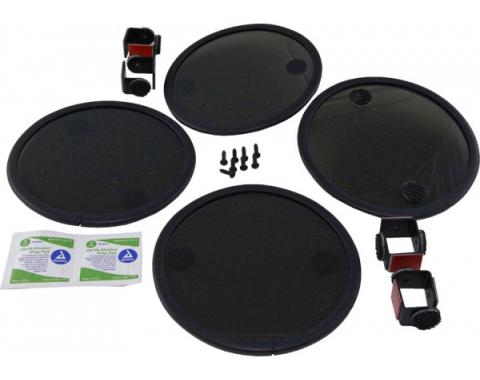 Corvette Black-Out Light Kit, Rear, Smoke Gray, 1980-1982