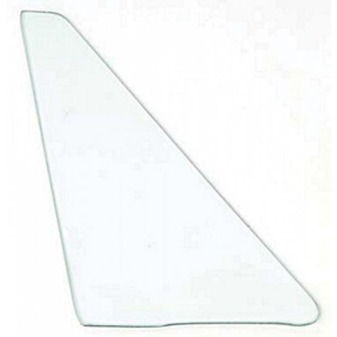 Corvette Vent Glass, Non Date-Coded, Convertible, Clear, Left, 1963-1967