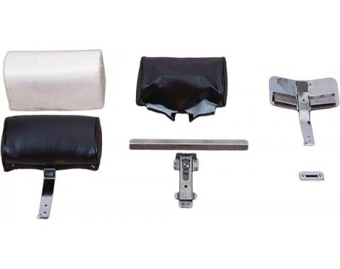 Corvette Headrest Assemblies, Leather, 1966