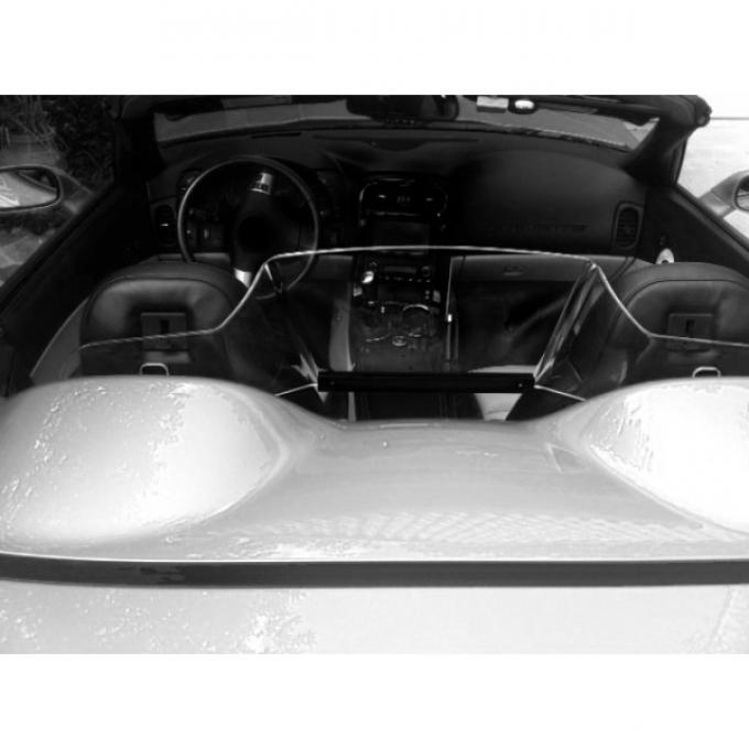 Corvette Wind Restrictor, Clear Or Tinted, Convertible, 1998-2004