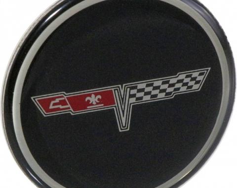 Corvette Wheel Center Cap Emblem, NOS, 1980-1981