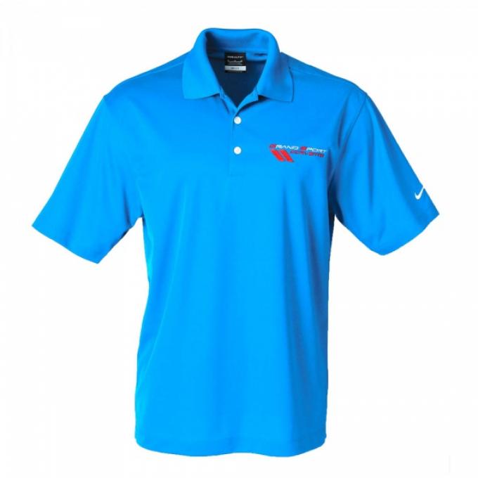 Corvette Grand Sport Men's Nike Golf Shirt, Blue Sapphire