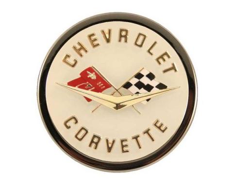 Corvette C1 Emblem Metal Sign, 12" X 12"