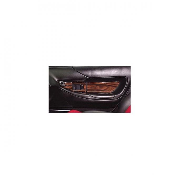 Corvette Door Panel Kit, Rosewood, 1990-1993