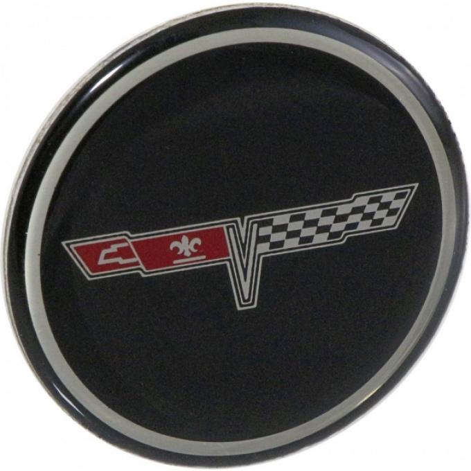 Corvette Wheel Center Cap Emblem, NOS, 1980-1981