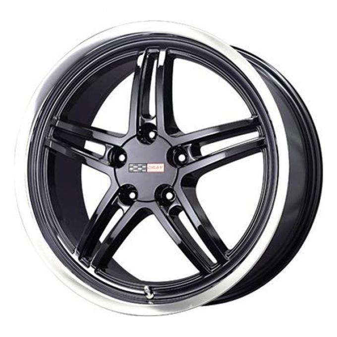 Corvette Cray Scorpion 20x10.5 Gloss Black With Mirror Cut Lip, 1-Piece Wheel, 1997-2013