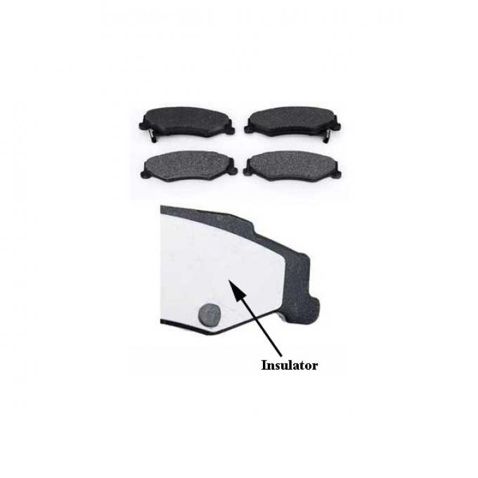 Corvette Rear Performance Friction Brake Pads, Carbon Metallic, 1997-2013