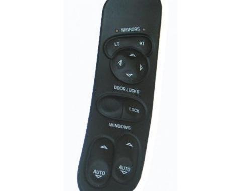 Corvette Switch, Power Window/Door Lock, Left, Without ABB (Memory), 1997-2004