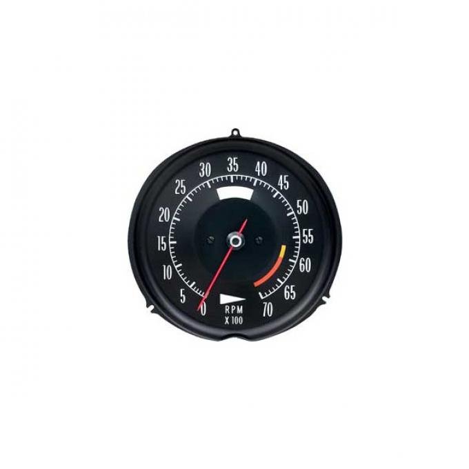 Corvette Tachometer, 6000 RPM, 1972-1974