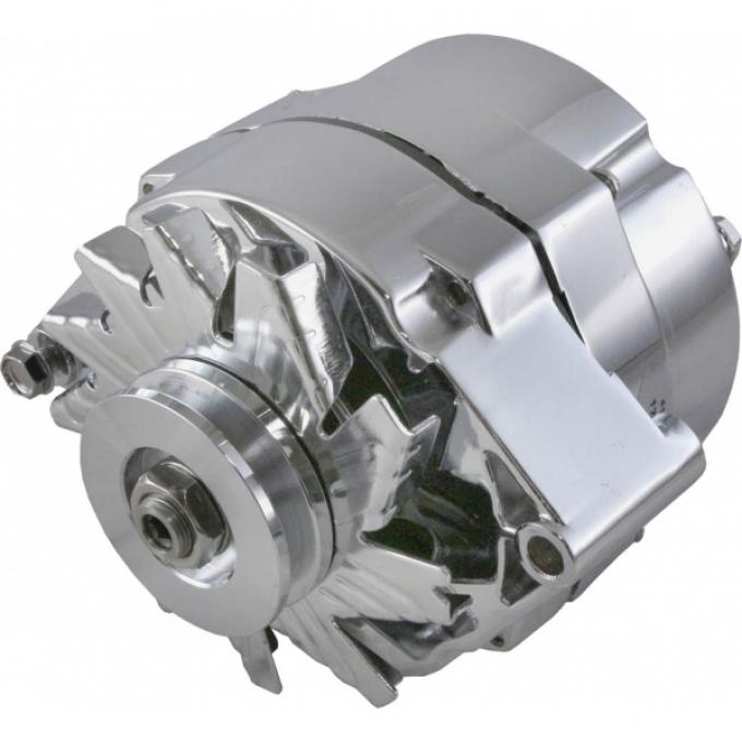 Corvette Alternator, 70 AMP, Chrome, 1969-1982