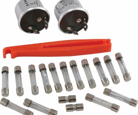 Corvette Fuse & Flasher Kit, 20 Piece, 1971-1973