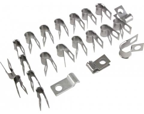 Corvette Brake & Fuel Line Clip Kit, 1969-1970