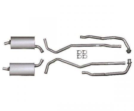 Corvette Exhaust System, Small Block LT1, Aluminized 2"-2-1/2" With Manual Transmission, 1968-1972