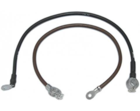 Lectric Limited 1966-1967 Chevrolet Corvette Spring Ring Battery Cables, Big Block, For Cars Without Air Conditioning BC2014