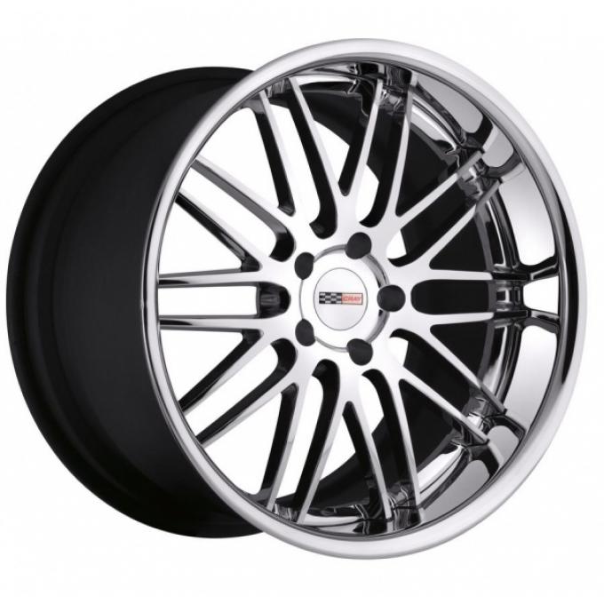 Corvette Wheel, Cray Hawk 20x12.5" Chrome PVD, 2006-2013 Z06 & Grand Sport