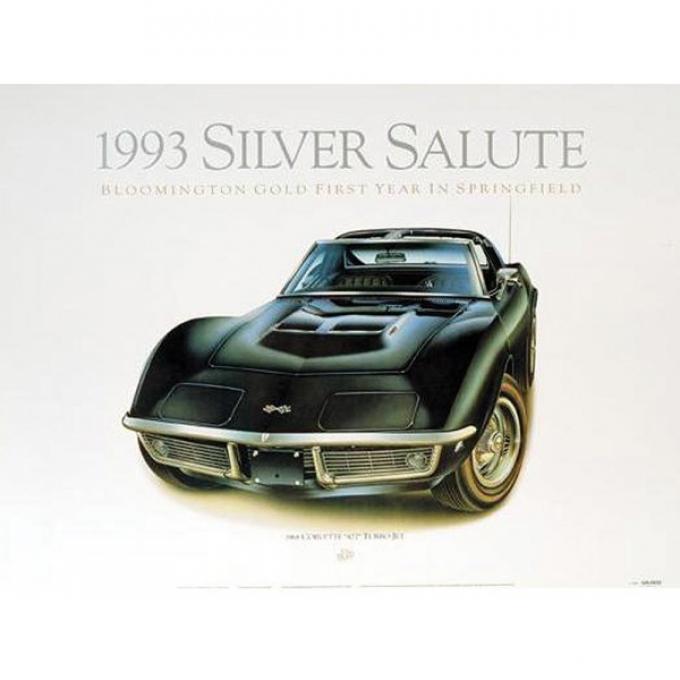 1968 Corvette Tuxedo-Black Print By Hugo Prado