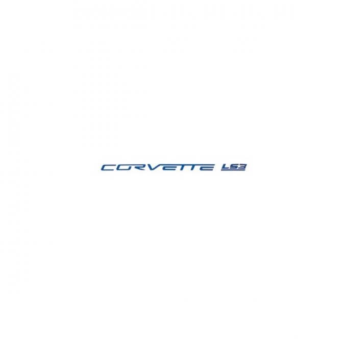 Corvette Fuel Rail Letter Set, LS3, Gloss Blue, 2008-2013