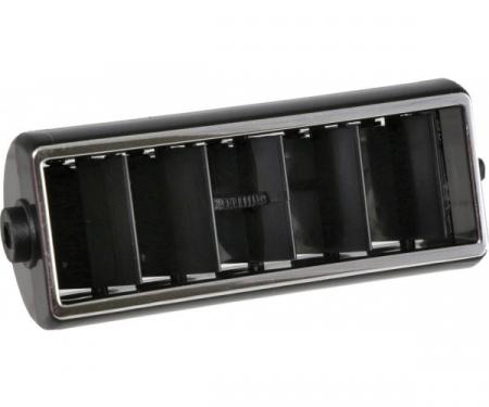 Corvette Center Dash Air Vent Outlet Grille / Deflector with Chrome Edge, 1978-1982