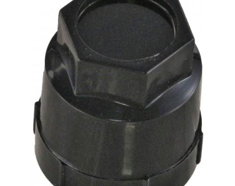 Corvette Lug Nut Cap, Black, Plastic, 1984-1996