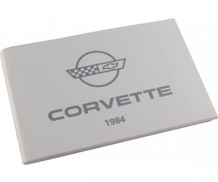 Corvette Owners Manual, 1984