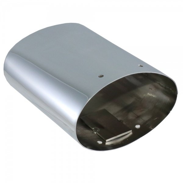 Corvette Exhaust Extensions, Chrome Plated Stainless Steel,With Dual