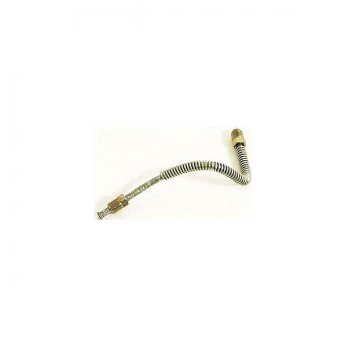 Corvette Brake Line, Right, Front, Block To Rubber Hose, Steel, 1956-1962