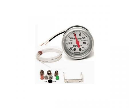 Corvette Boost Gauge, 30in/20PSI, AutoMeter, 1984-2002