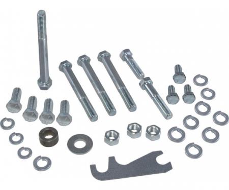 Corvette Air Conditioning Compressor & Bracket Mounting Bolt Kit, A6, Small Block, 1964-1982