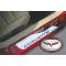 Corvette Billet Aluminum Sill Plates, With C6 Logo & Corvette Word, 2005-2013