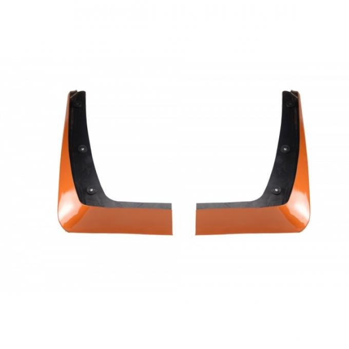 Corvette Splash Guards, Front/Rear, Inferno Orange, Altec, 2012