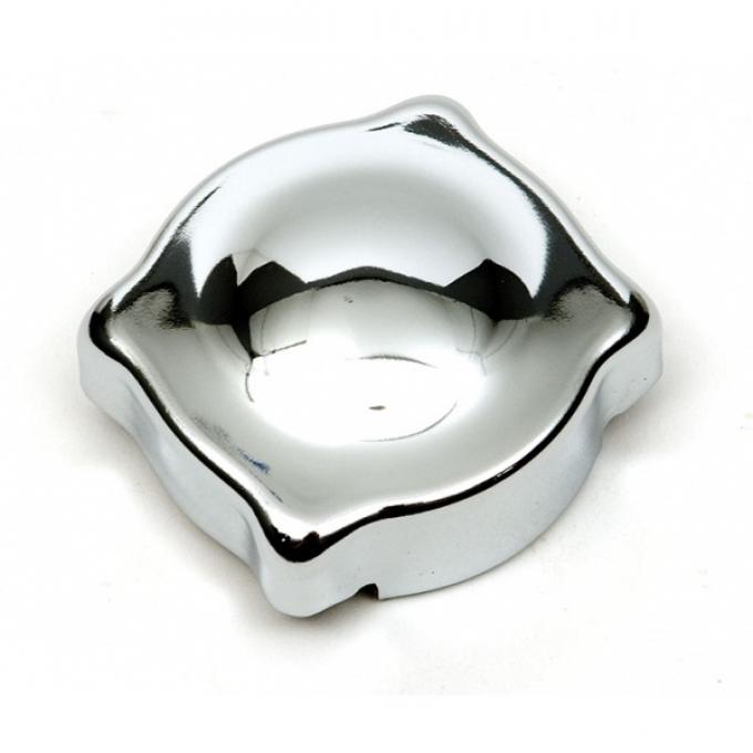 Corvette Oil Filler Tube Cap, Chrome, 1963-1965